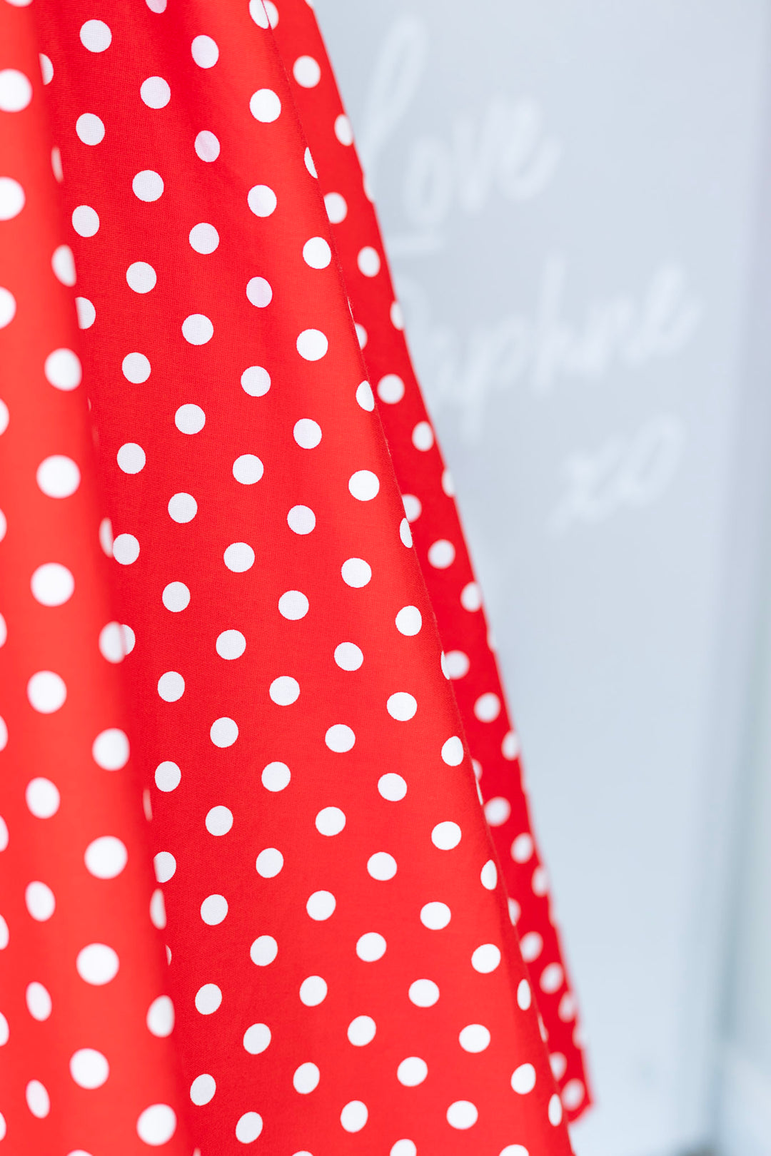 Lily Dress in Red Polka