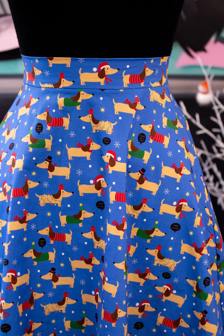 INSTOCK - Nellie Skater Skirt - Long Dog's Christmas