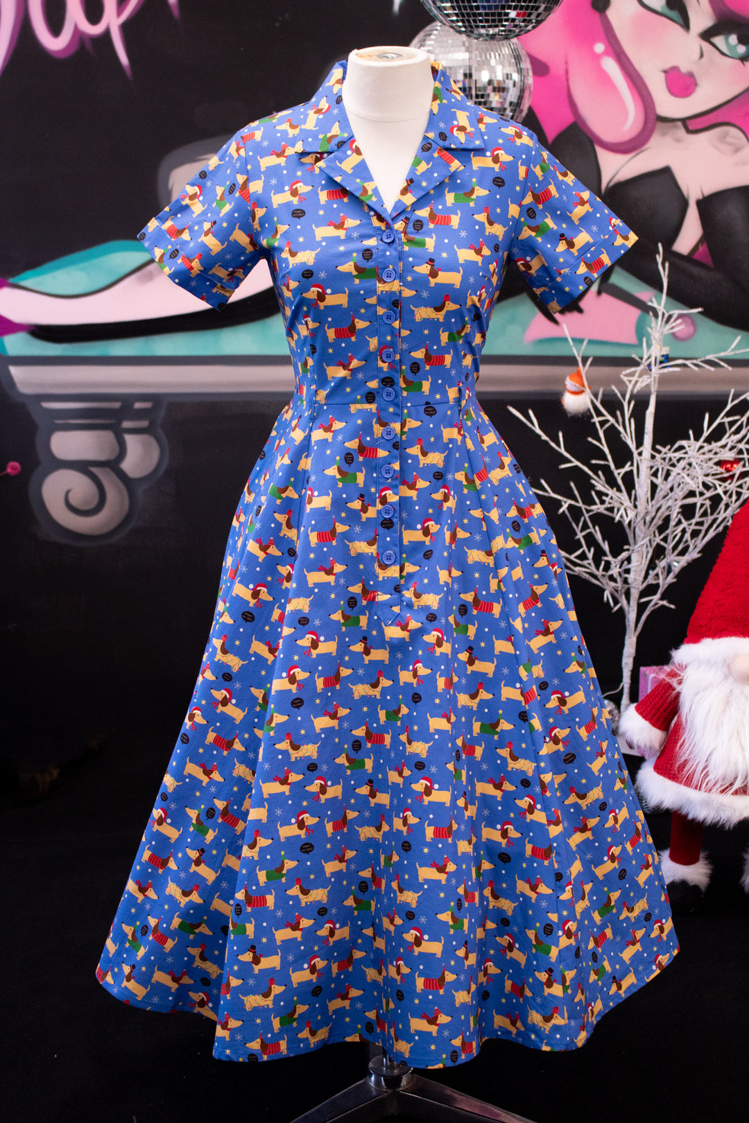 INSTOCK - Peggy Swing Dress - Long Dog's Christmas