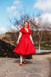 Mimi Swing Dress - Red Sparkle