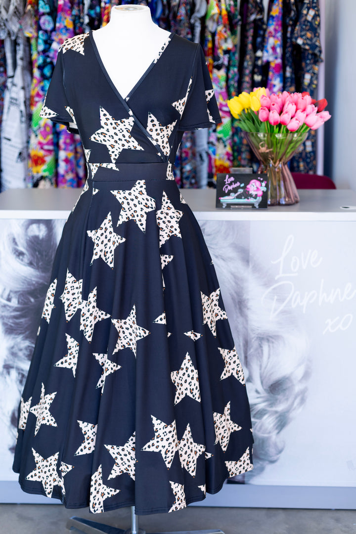 Leopard Stars Lyra Dress