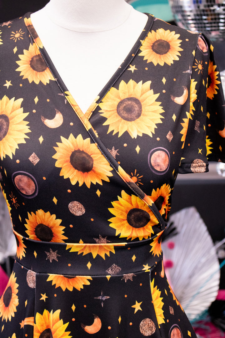 Lyra Dress - Sparkle Sunflower
