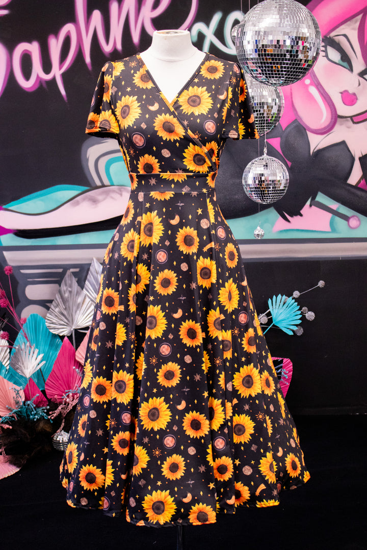 Lyra Dress - Sparkle Sunflower