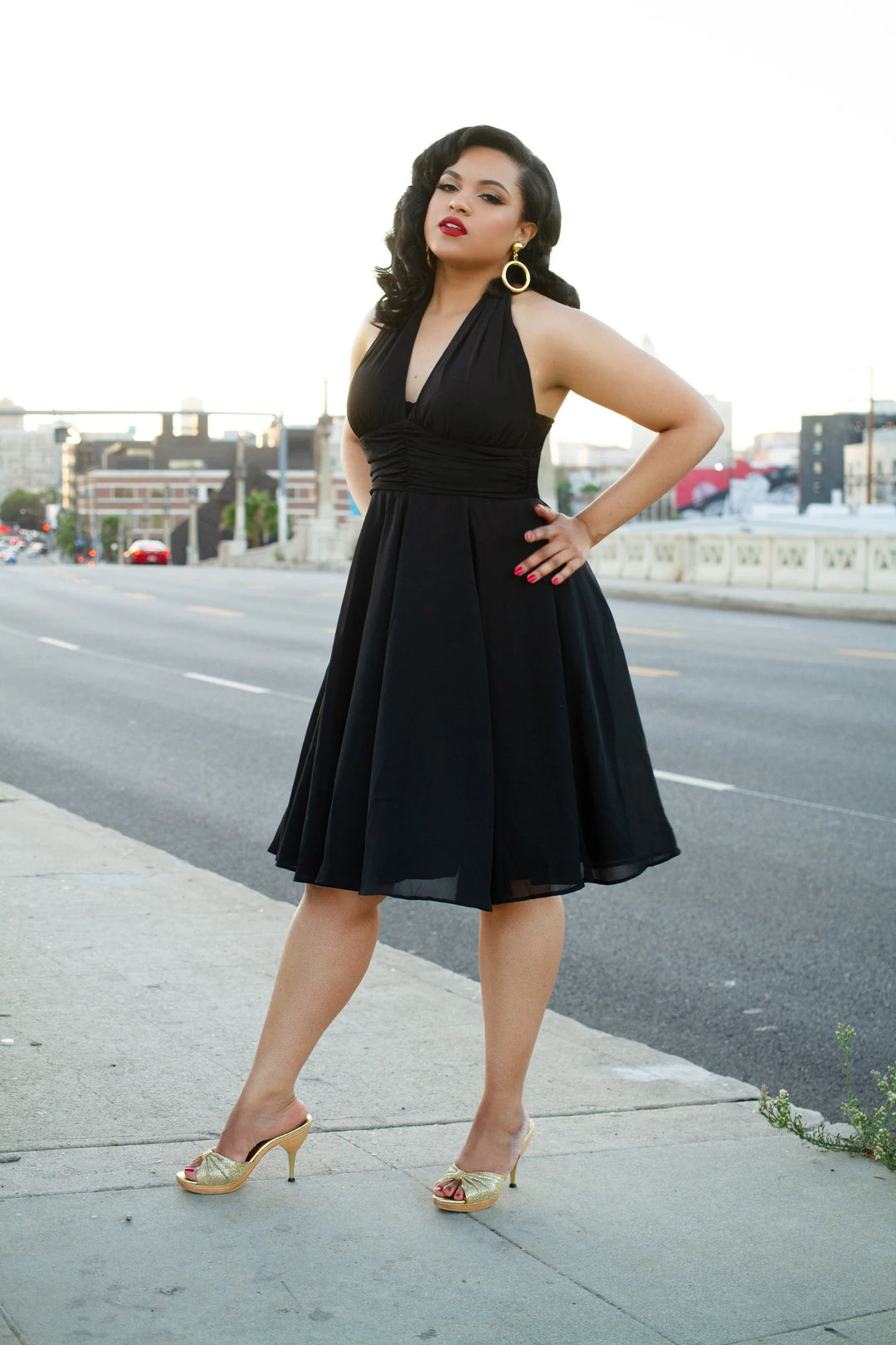 PREORDER - Monroe Dress in Black - Expected dispatch date 16th of June
