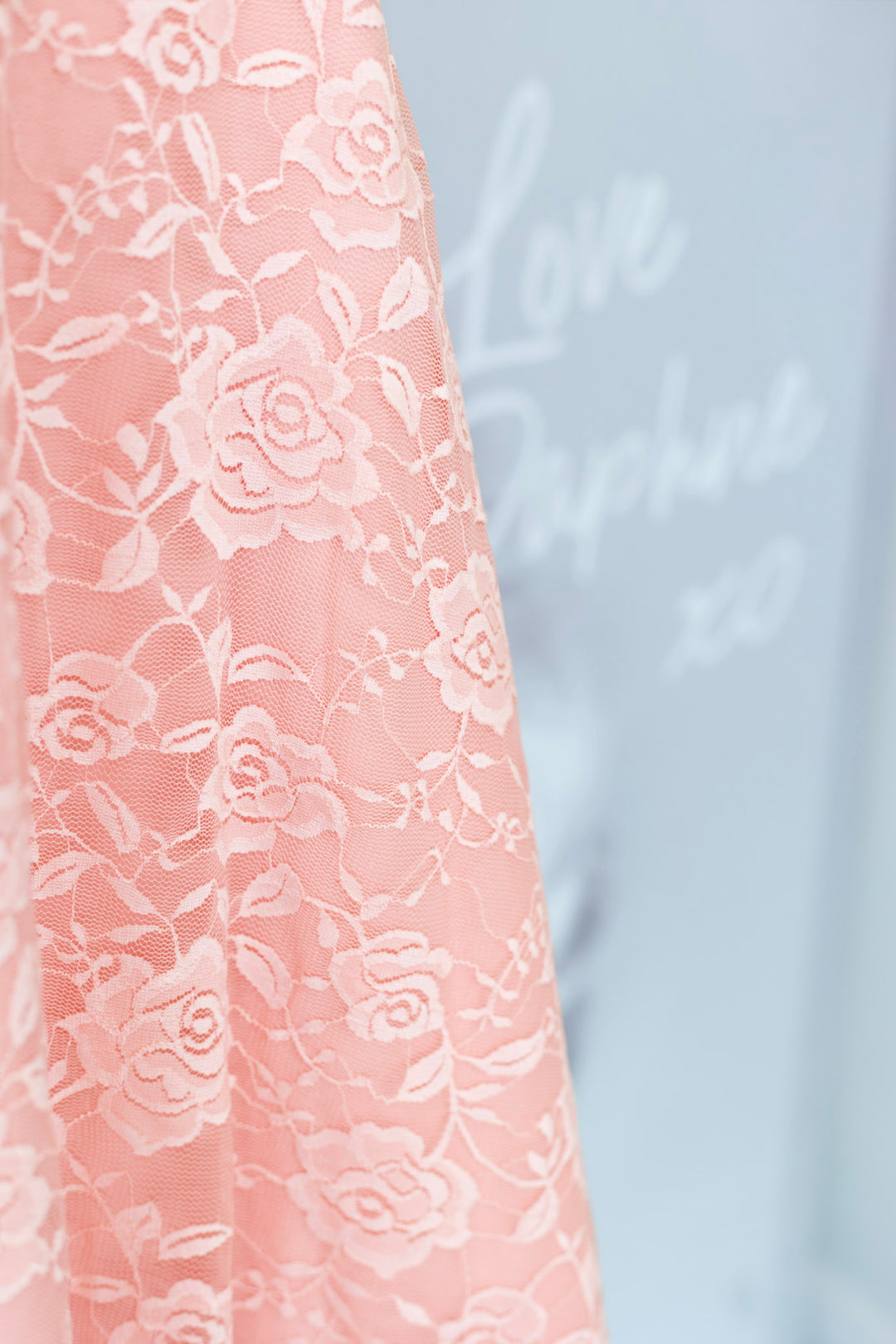 Madeline Long Sleeve Lace Dress in Mauve