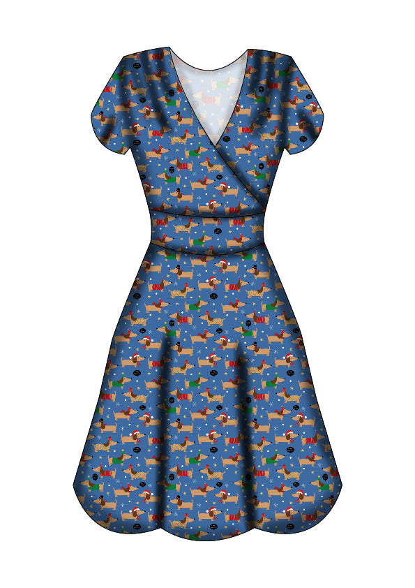 Maeve Swing Dress - Long Dog's Christmas - Preorder for dispatch 28th of October