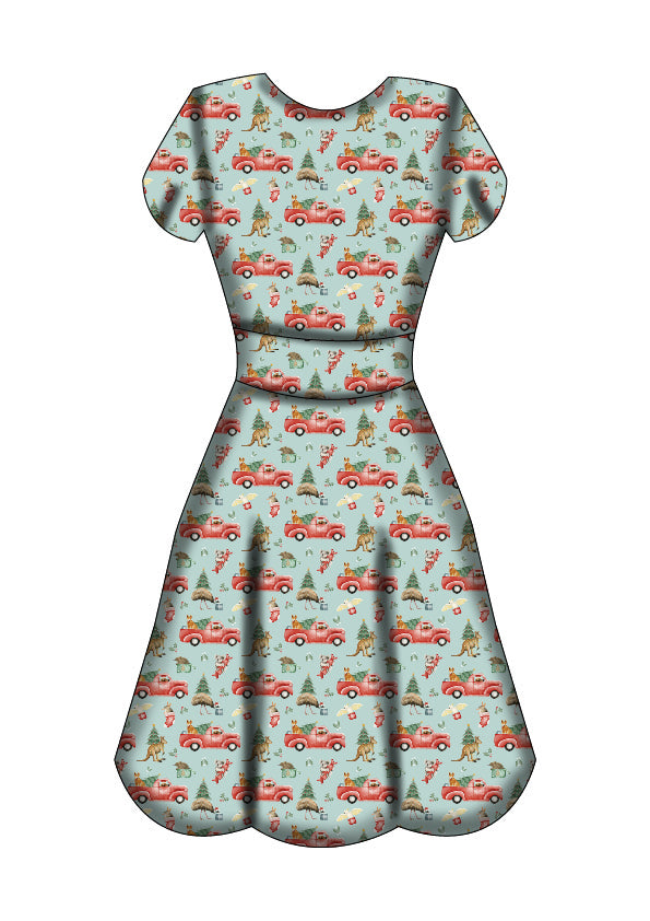 Maeve Swing Dress - Aussie Christmas - Preorder for dispatch 28th of October