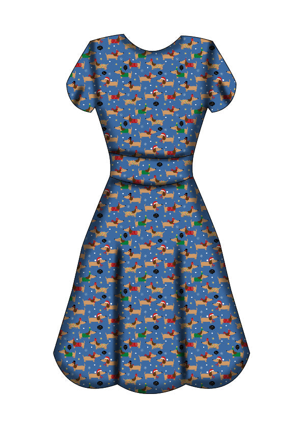 Maeve Swing Dress - Long Dog's Christmas - Preorder for dispatch 28th of October