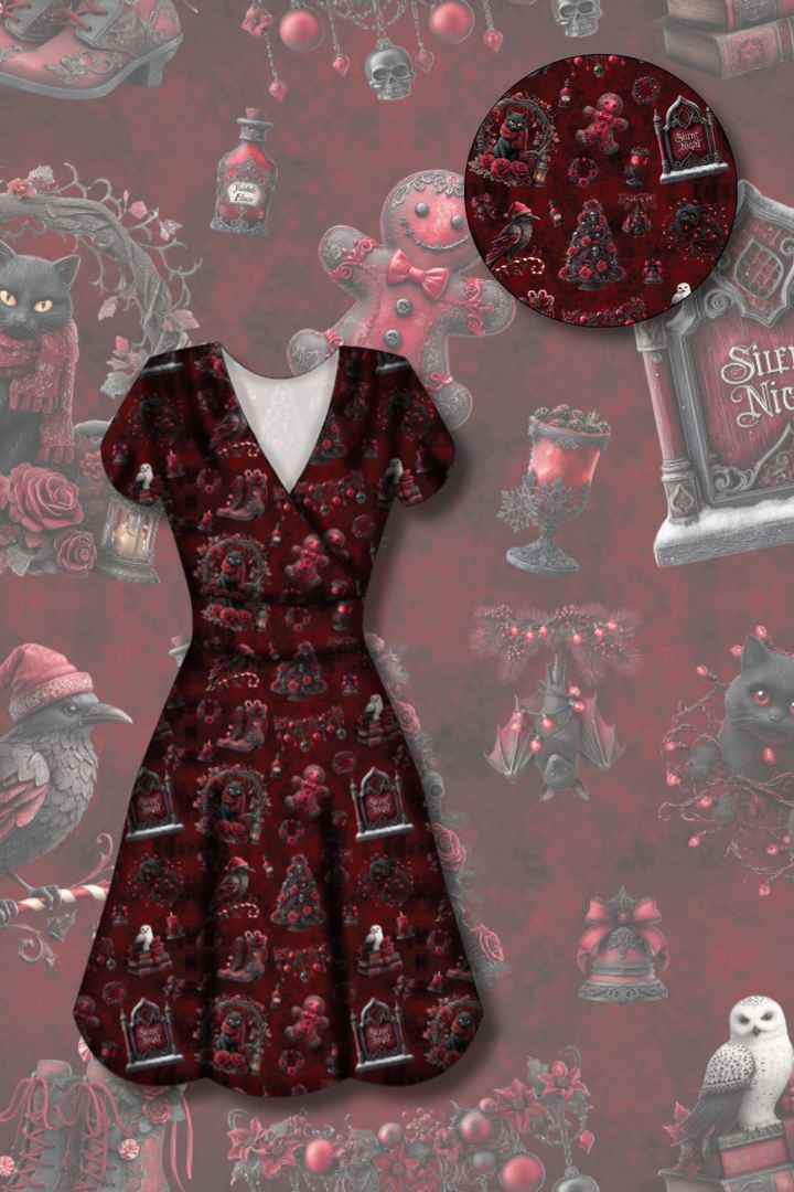 PREORDER - Maeve Swing Dress - Not So Silent Night - Estimated dispatch date 29th of October