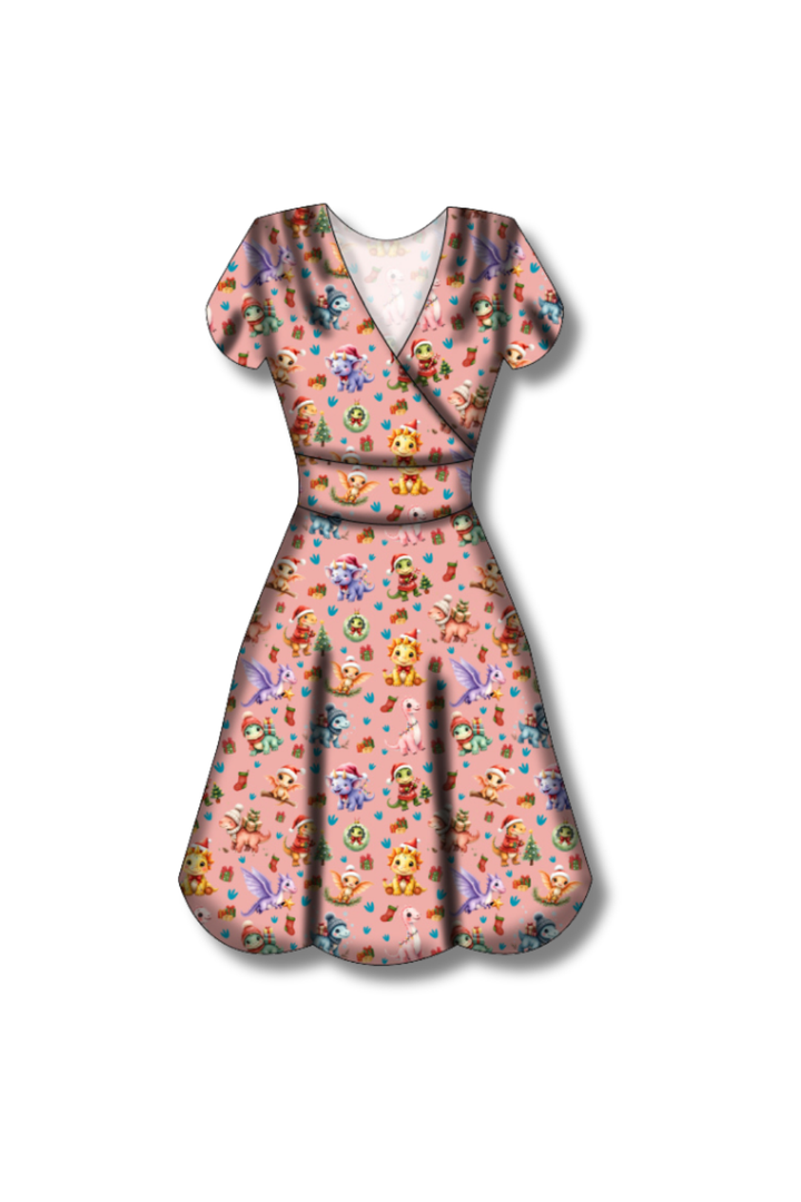 PREORDER - Maeve Swing Dress - Jurassic Jingles - Estimated dispatch date 29th of October