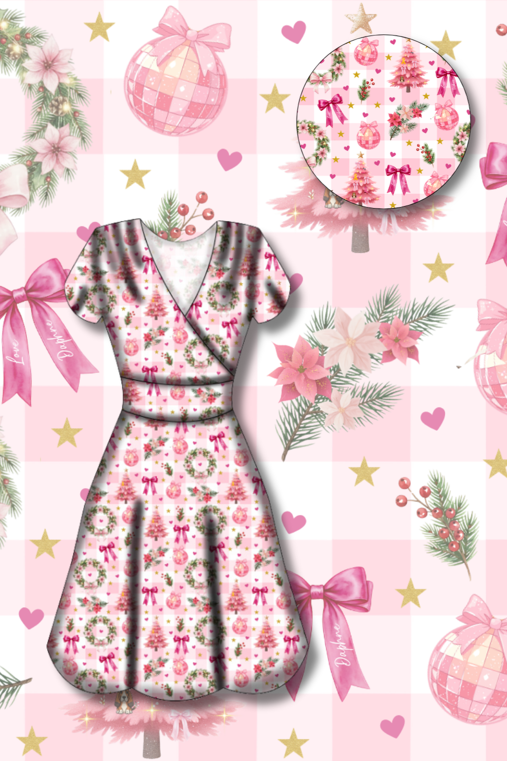 LIMITED EDITION - Maeve Swing Dress - A Love Daphne Pinkmas - Estimated dispatch date 29th of October