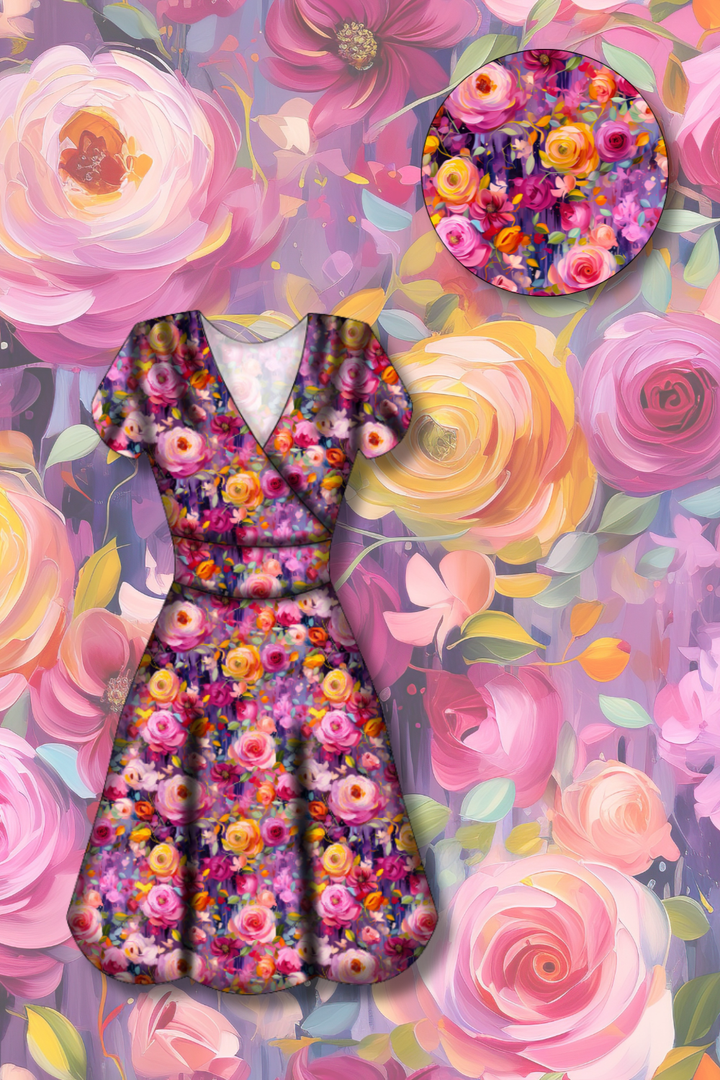 PREORDER - Maeve Swing Dress - Painted in Bloom - Estimated dispatch date 27th of October