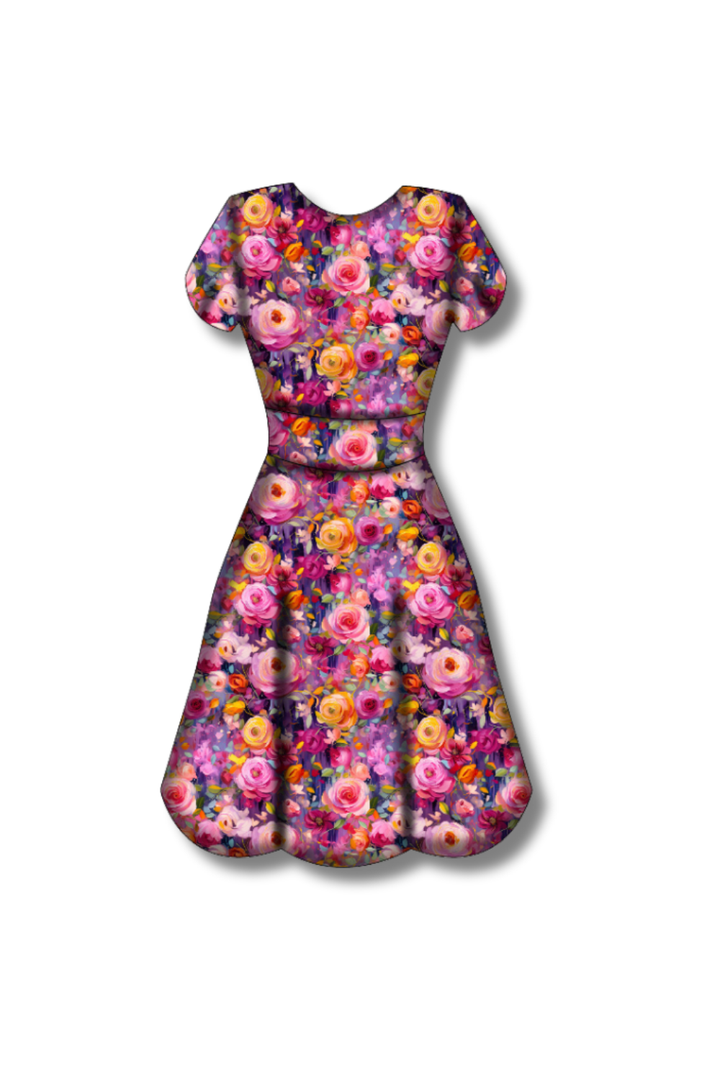 PREORDER - Maeve Swing Dress - Painted in Bloom - Estimated dispatch date 27th of October