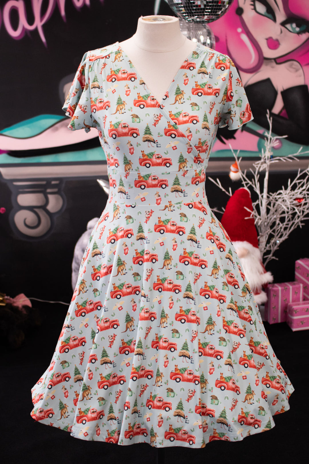 PREORDER - Maeve Swing Dress - Aussie Christmas - Estimate dispatch 10th of December