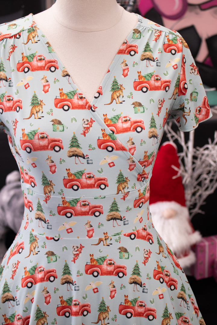 PREORDER - Maeve Swing Dress - Aussie Christmas - Estimate dispatch 10th of December