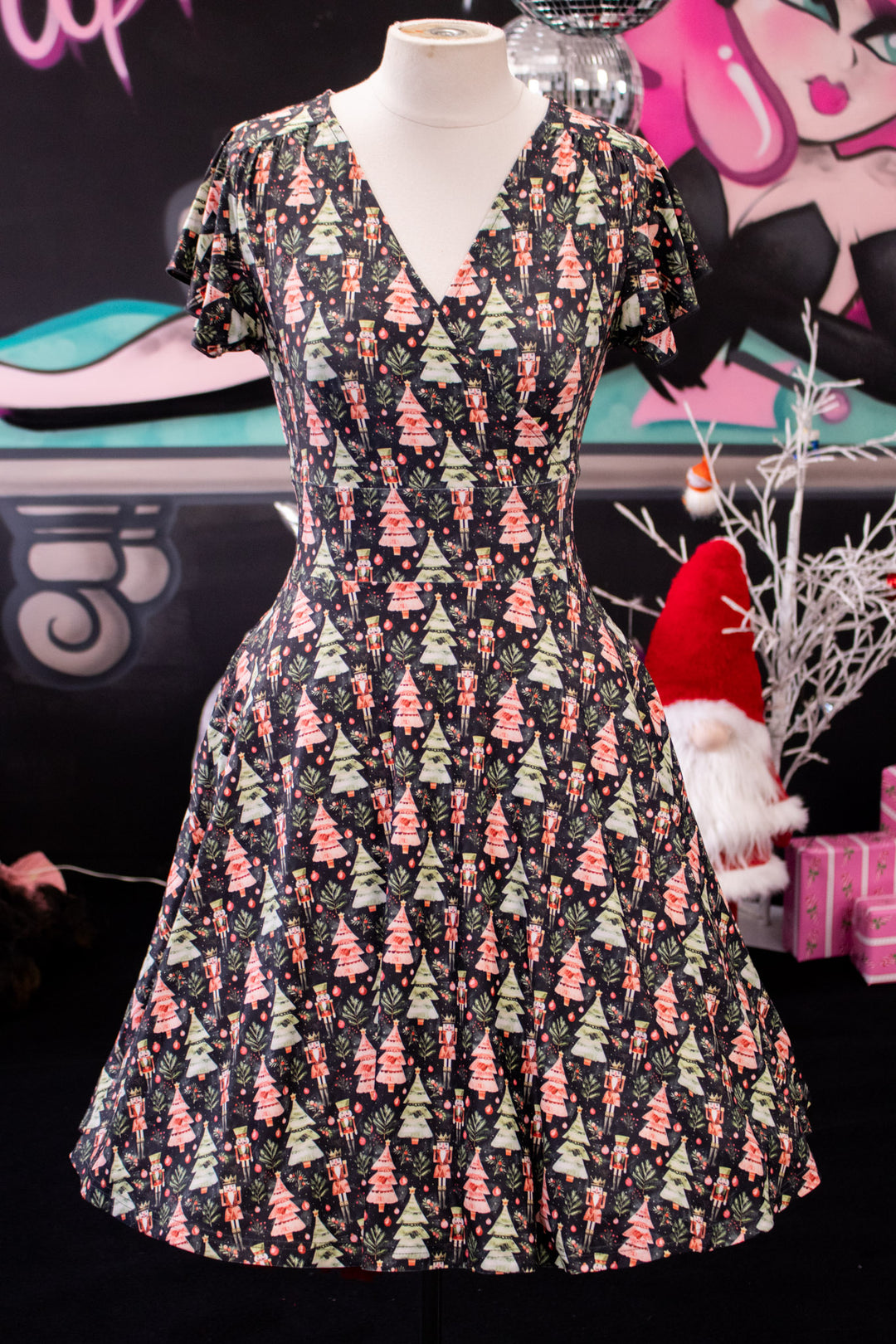 PREORDER - Maeve Swing Dress - Christmas Nutcracker - Estimate dispatch 10th of December