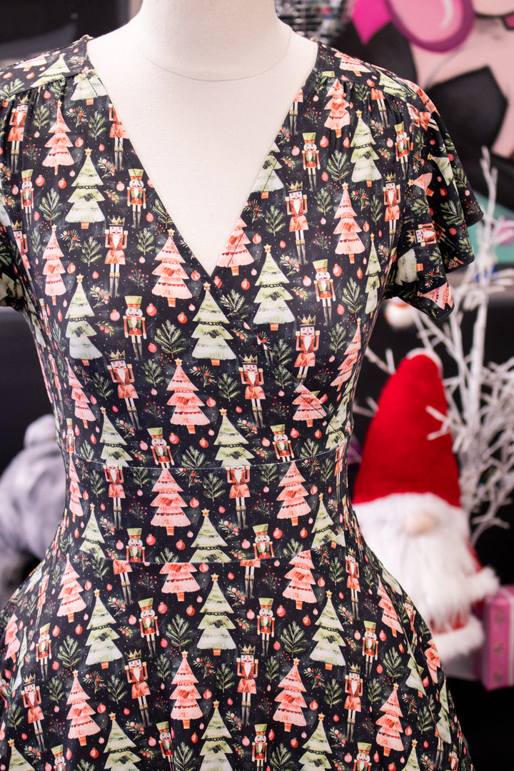PREORDER - Maeve Swing Dress - Christmas Nutcracker - Estimate dispatch 10th of December
