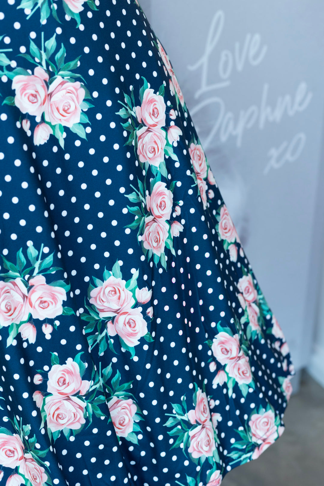 Matilda Rose & Polka Wrap Dress