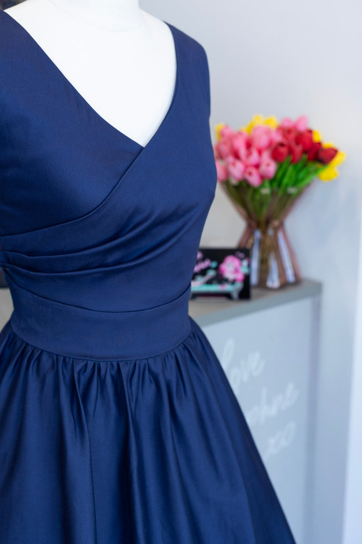 PREORDER - Darlene White Anchor Nautical Swing Dress - Expected dispatch 7th of July