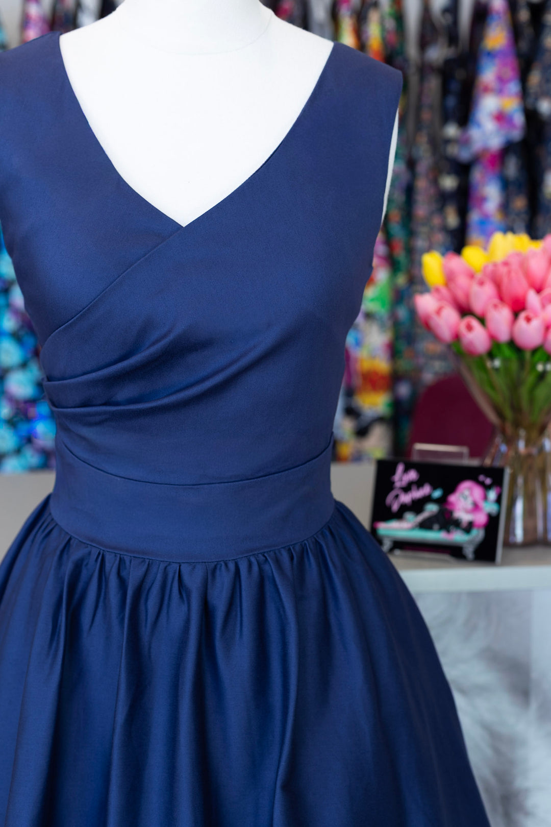 PREORDER - Darlene White Anchor Nautical Swing Dress - Expected dispatch 7th of July