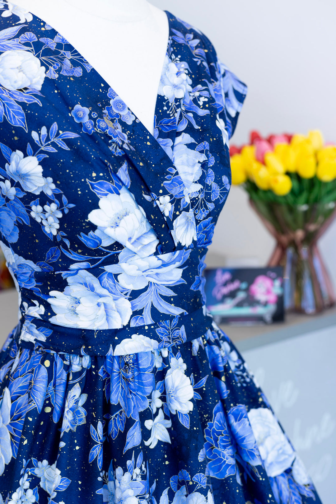 PREORDER - Metallic Floral Greta Dress - Expected dispatch date 12th of November