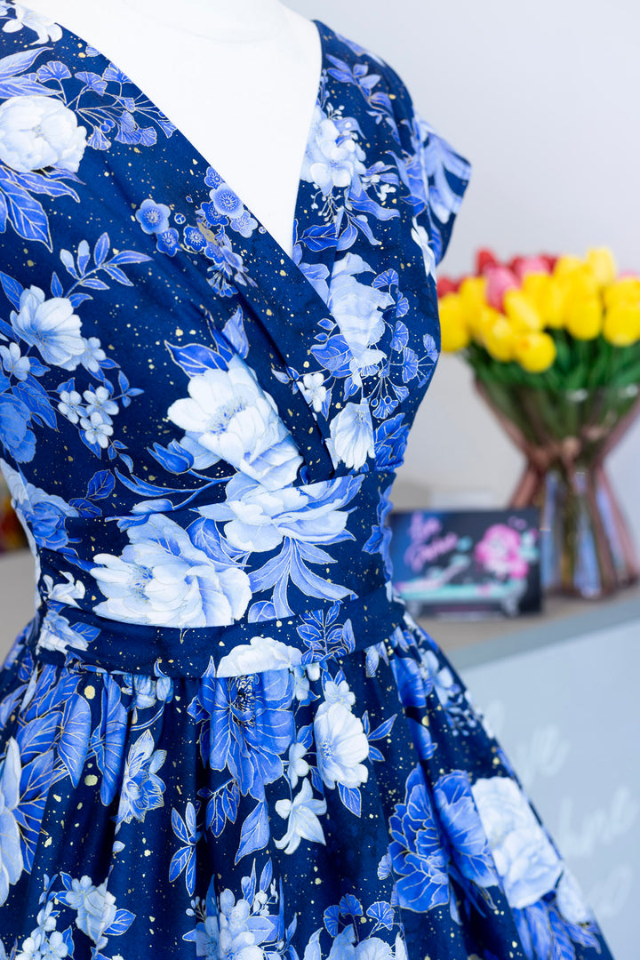 PREORDER - Metallic Floral Greta Dress - Expected dispatch date 12th of November