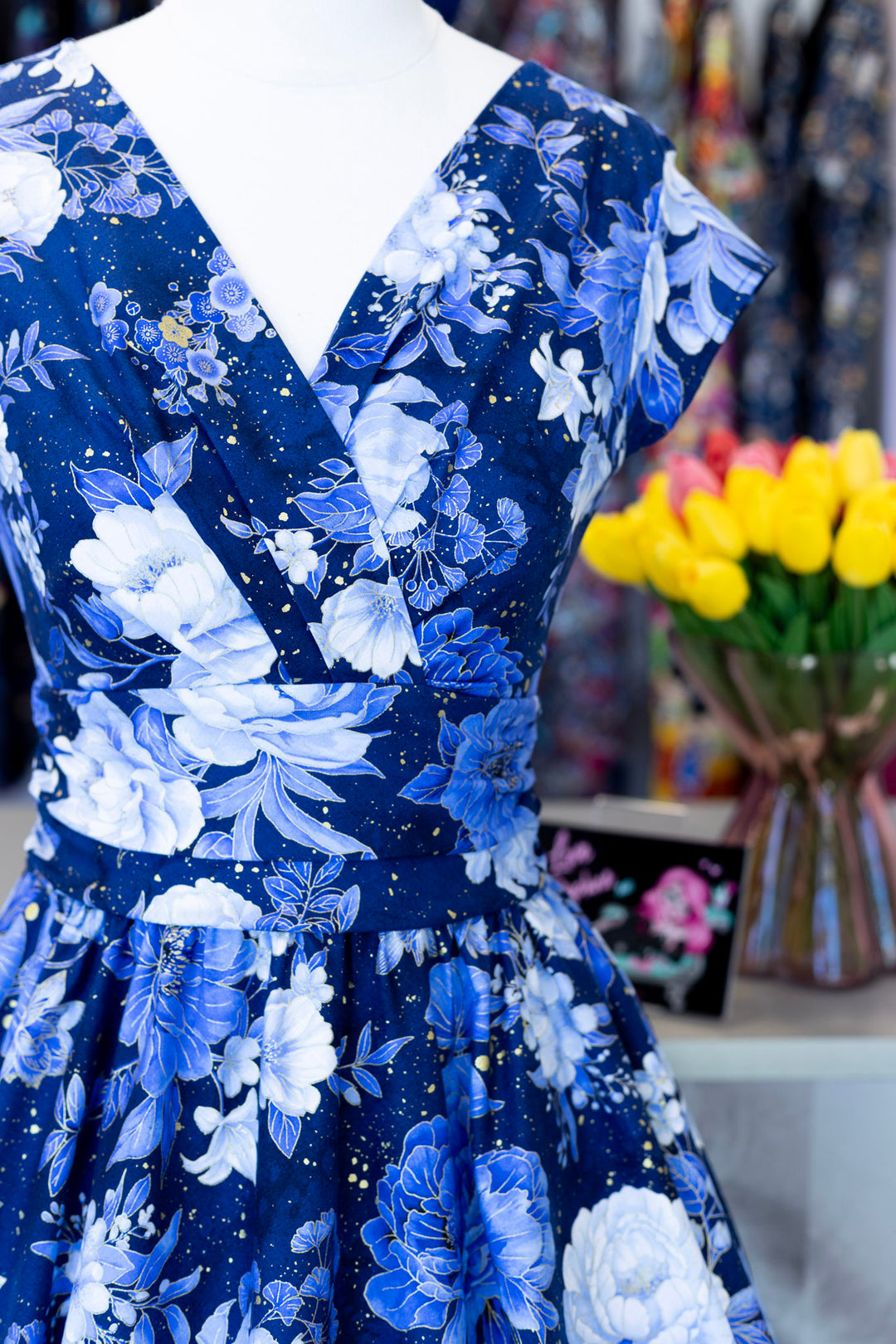 PREORDER - Metallic Floral Greta Dress - Expected dispatch date 12th of November