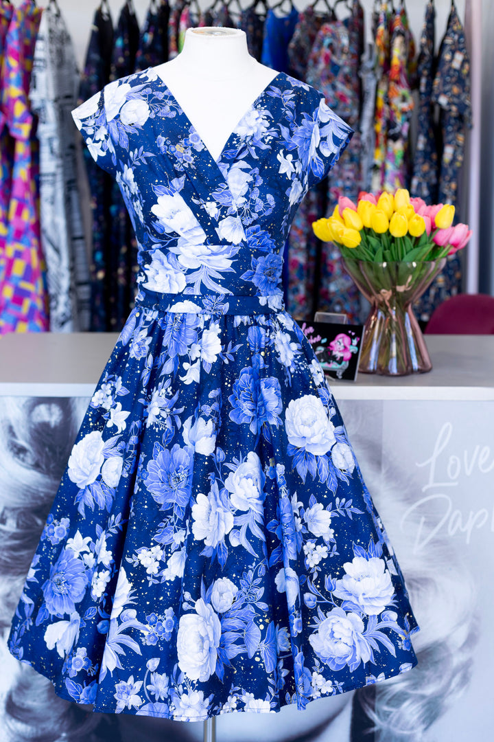 PREORDER - Metallic Floral Greta Dress - Expected dispatch date 12th of November