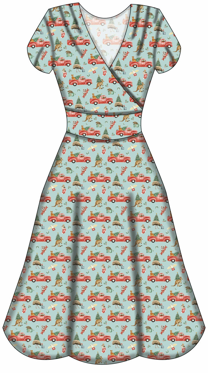 Mimi Swing Dress - Aussie Christmas - Preorder for dispatch 28th of October
