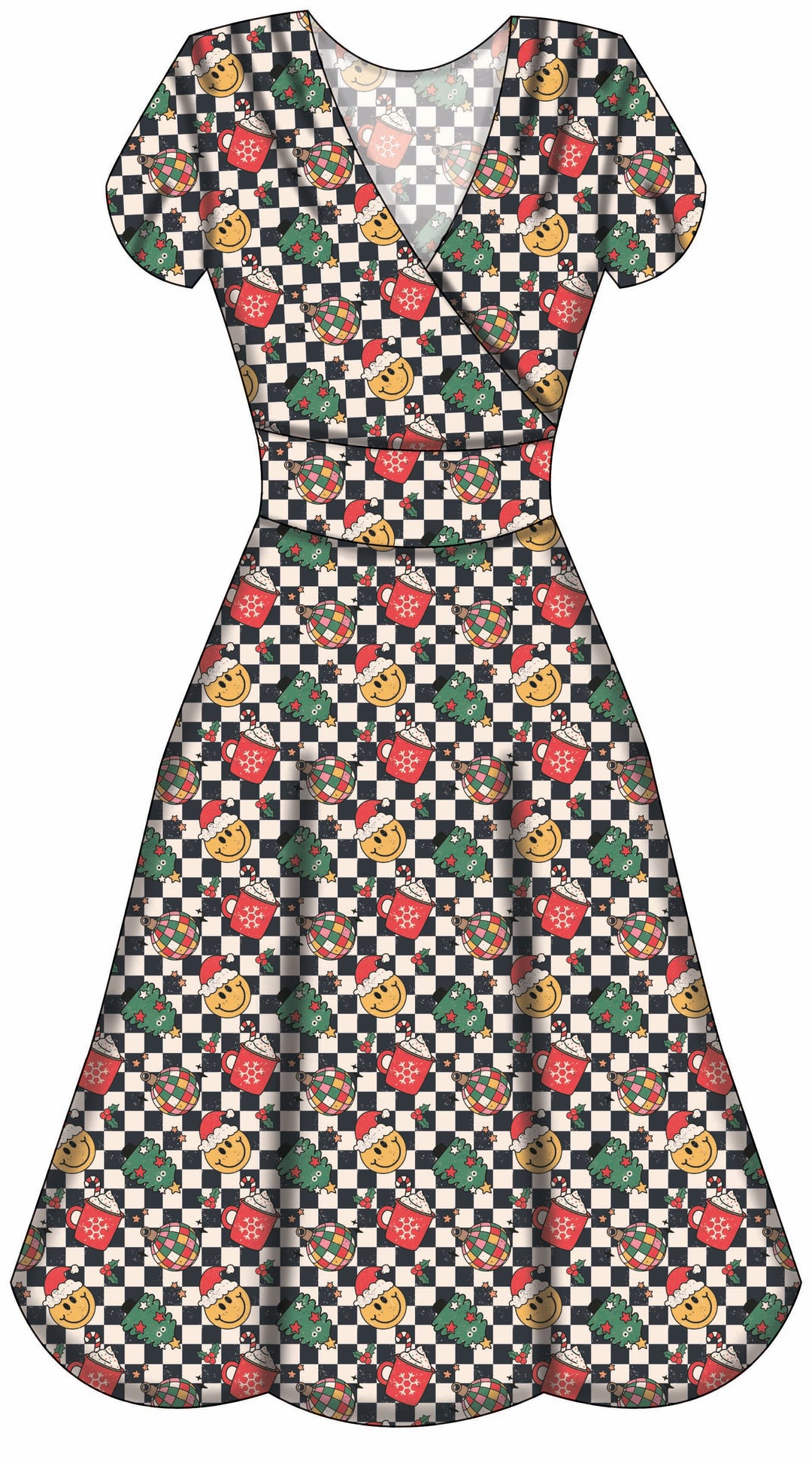 Mimi Swing Dress - Retro Christmas - Preorder for dispatch 28th of October