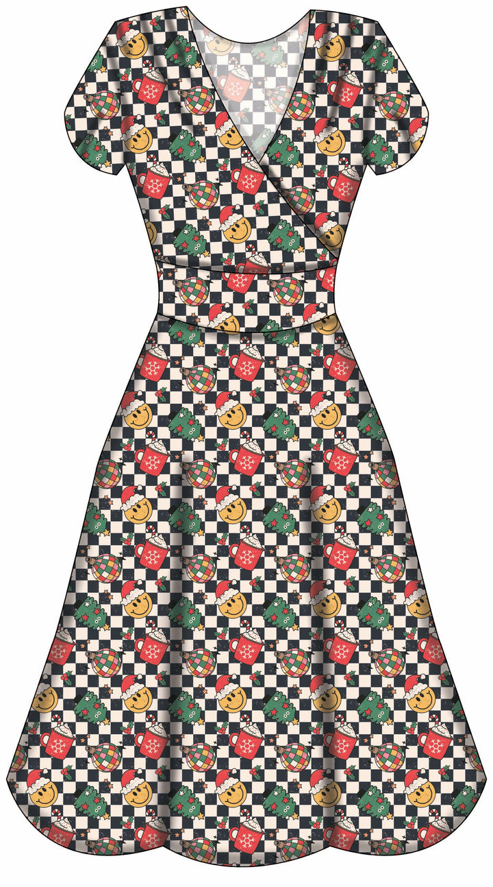 Mimi Swing Dress - Retro Christmas - Preorder for dispatch 28th of October