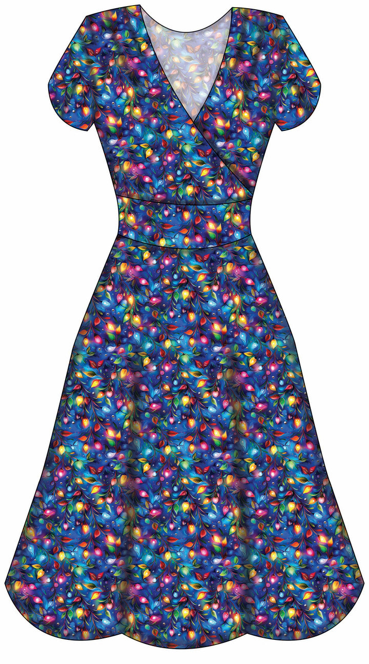 Mimi Swing Dress - Christmas Lights - Preorder for dispatch 28th of October