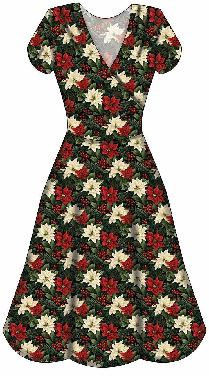 Mimi Swing Dress - Poinsettia - Preorder for dispatch 28th of October