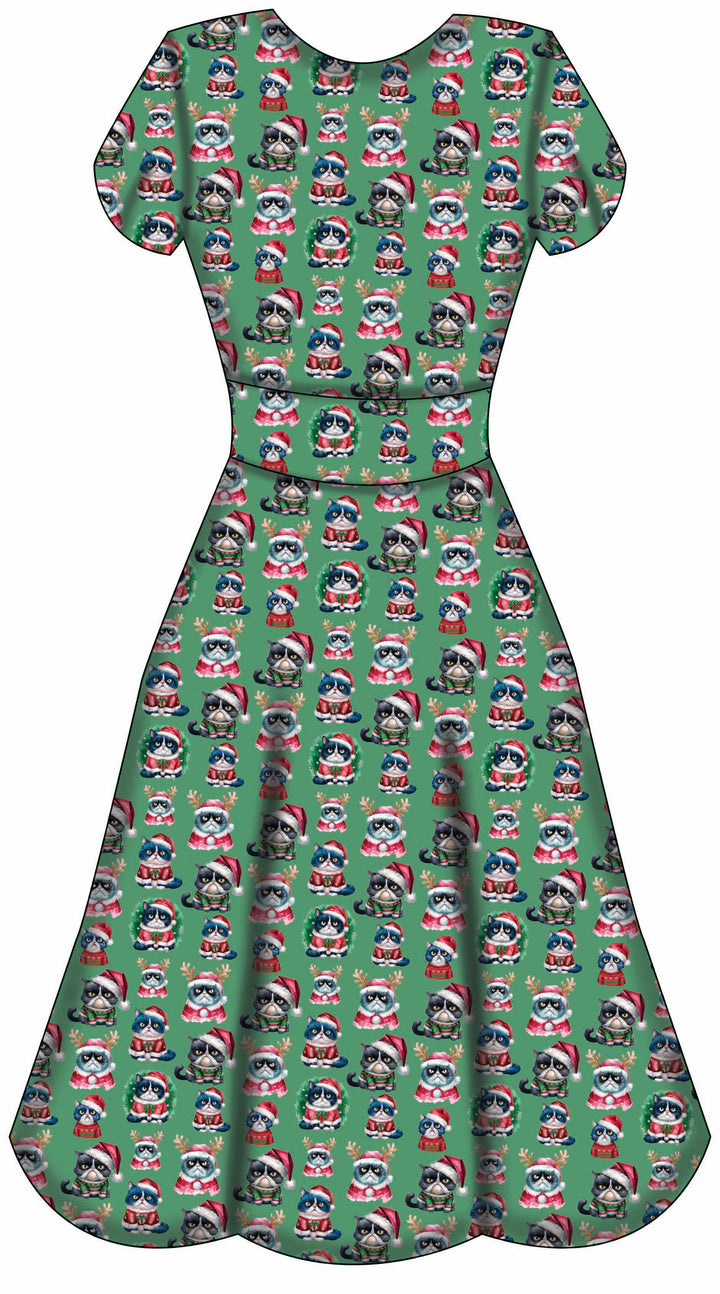 Mimi Swing Dress - Grumpy Cats Christmas - Preorder for dispatch 28th of October