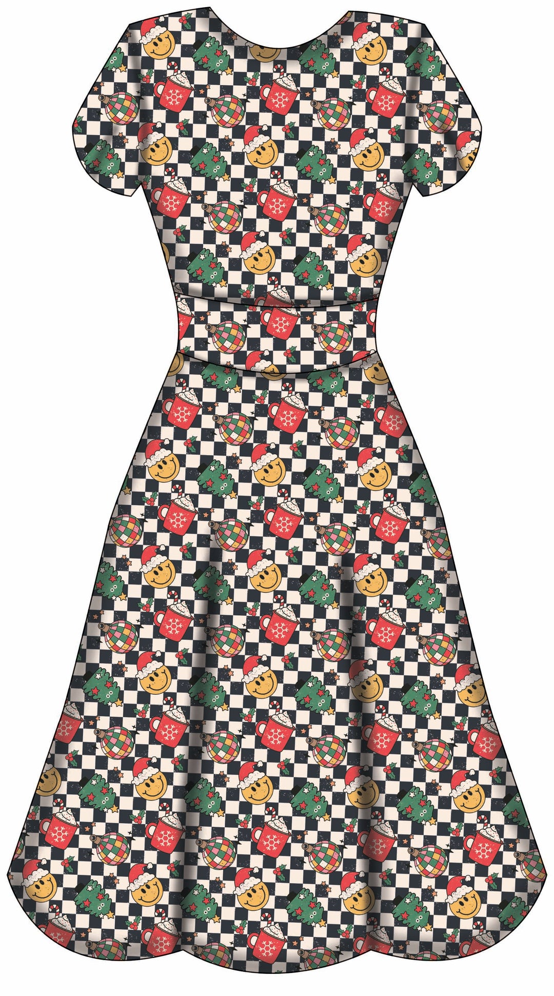 Mimi Swing Dress - Retro Christmas - Preorder for dispatch 28th of October