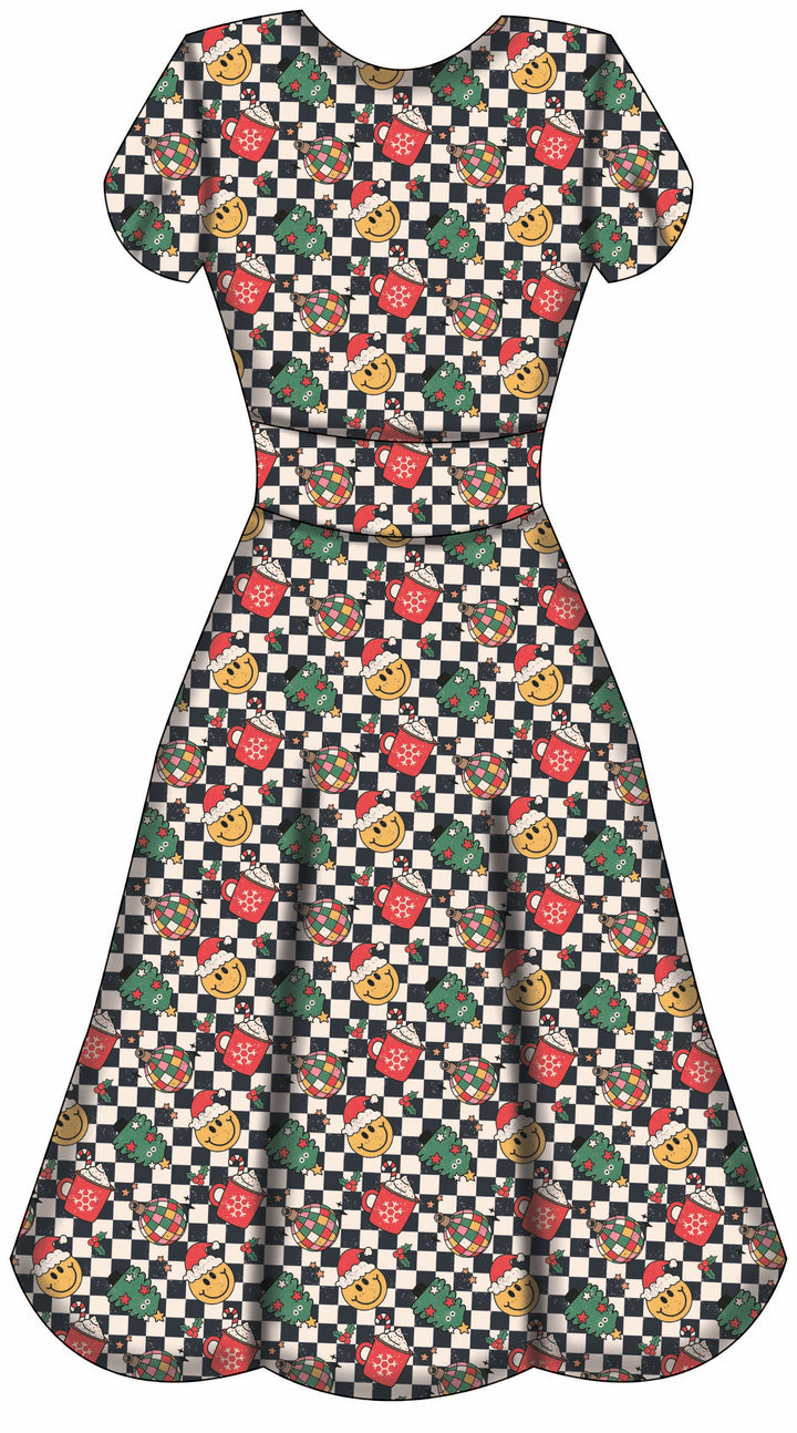 Mimi Swing Dress - Retro Christmas - Preorder for dispatch 28th of October