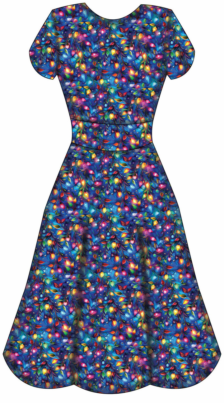 Mimi Swing Dress - Christmas Lights - Preorder for dispatch 28th of October