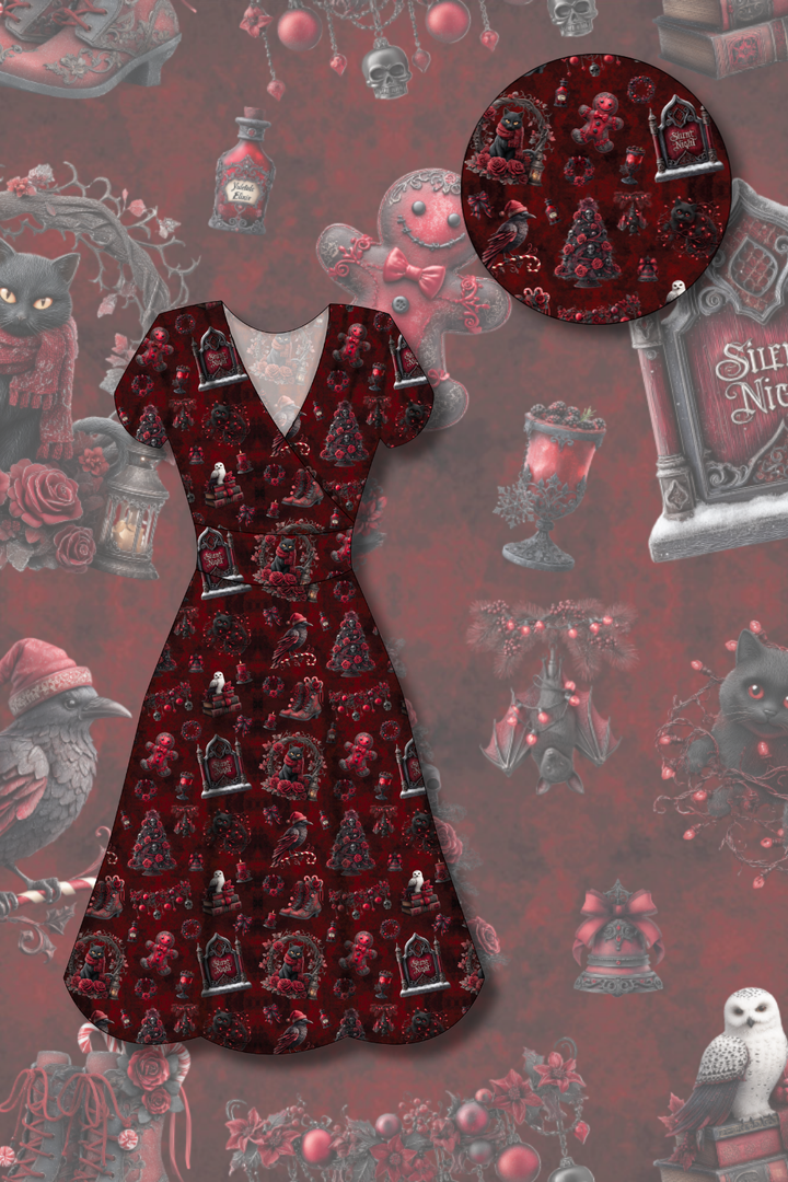 PREORDER - Mimi Swing Dress - Not So Silent Night - Estimated dispatch date 29th of October