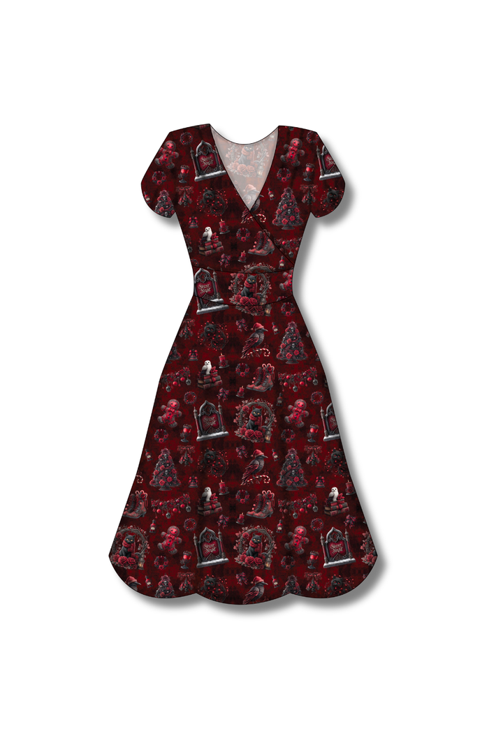 PREORDER - Mimi Swing Dress - Not So Silent Night - Estimated dispatch date 29th of October
