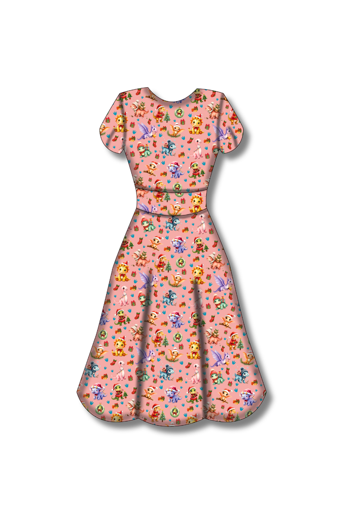 PREORDER - Mimi Swing Dress - Jurassic Jingles - Estimated dispatch date 29th of October