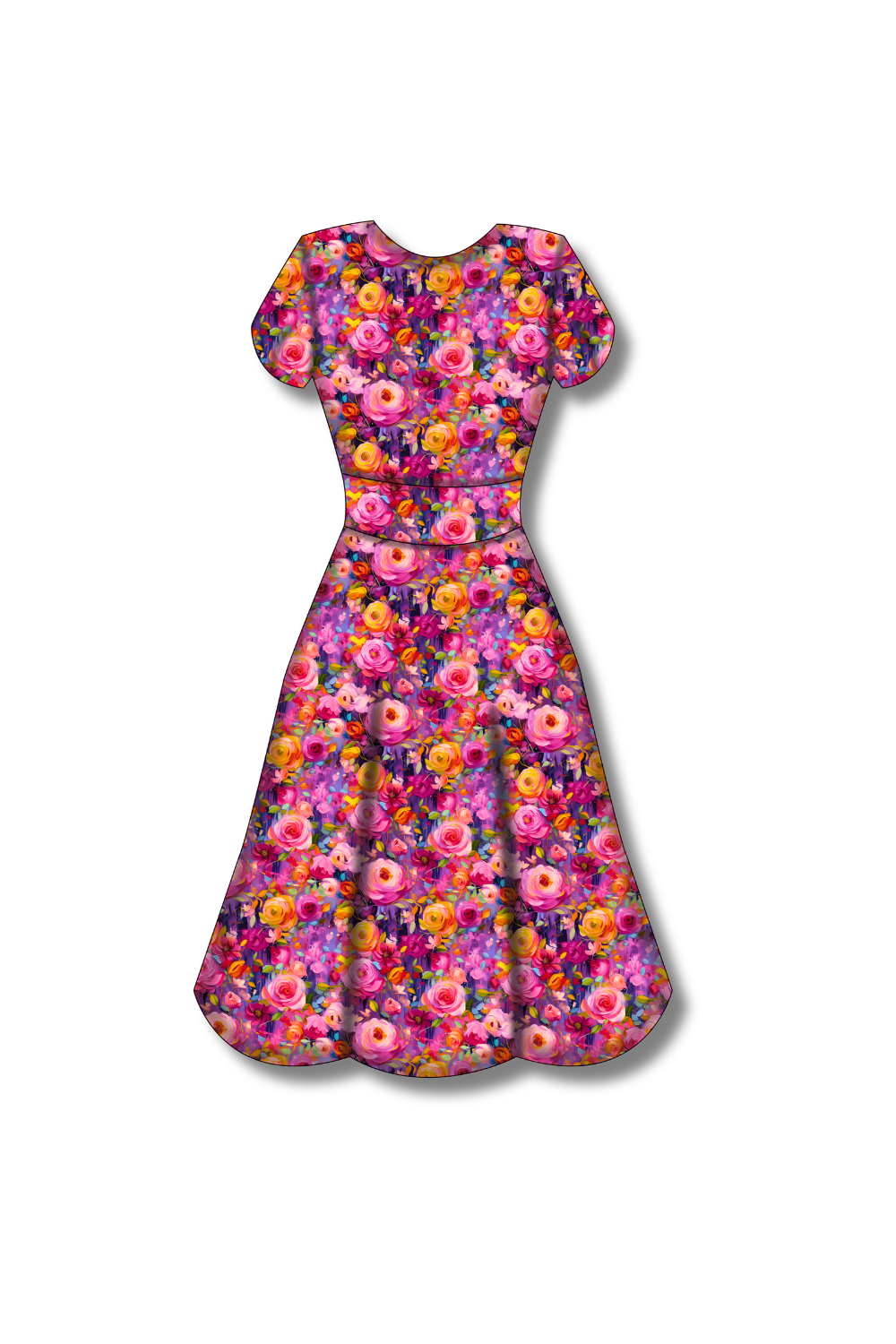 PREORDER - Mimi Swing Dress - Painted in Bloom - Estimated dispatch date 27th of October