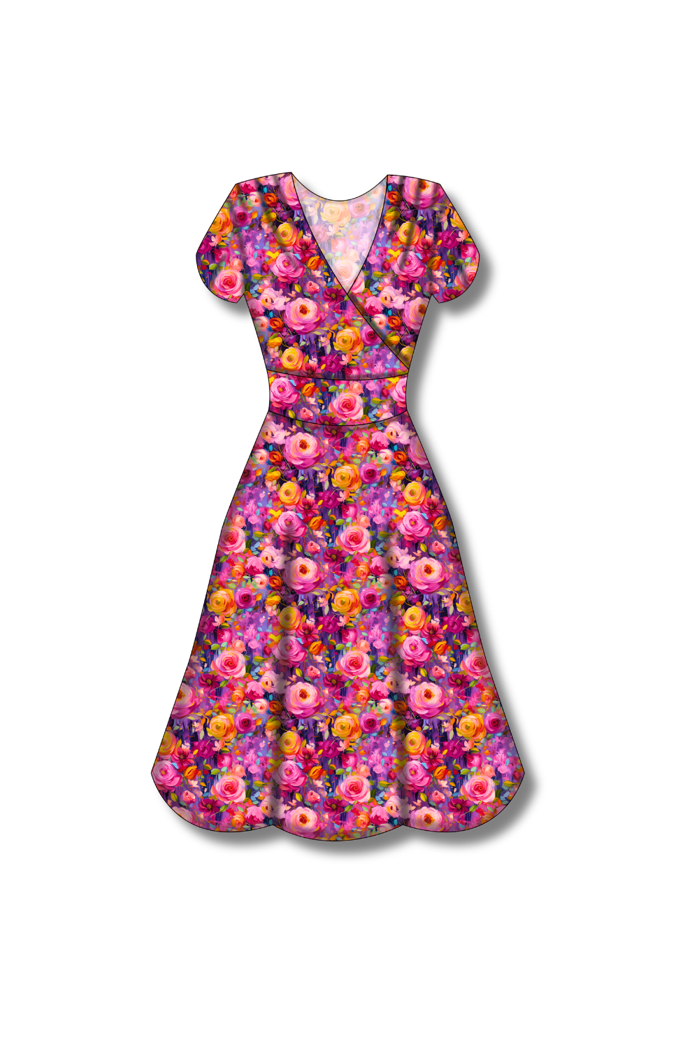 PREORDER - Mimi Swing Dress - Painted in Bloom - Estimated dispatch date 27th of October