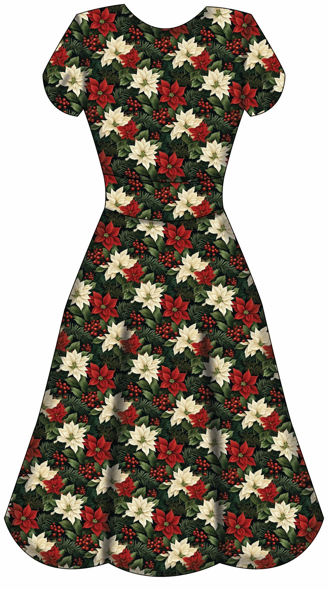 Mimi Swing Dress - Poinsettia - Preorder for dispatch 28th of October