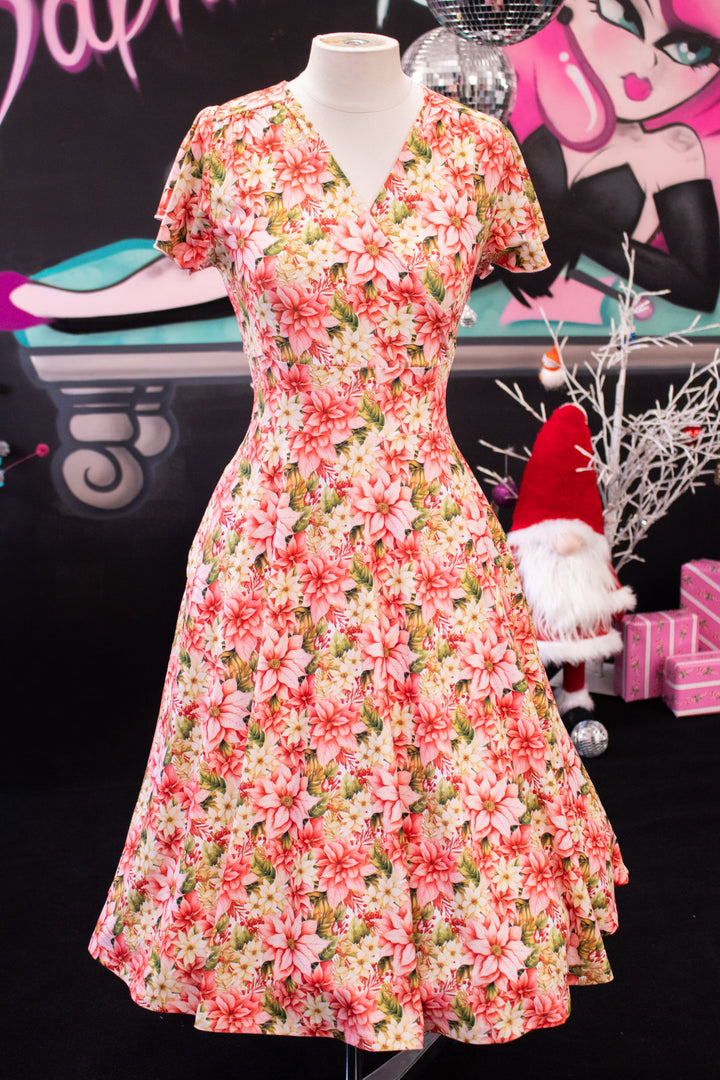 INSTOCK - Mimi Swing Dress - Pink Poinsettia