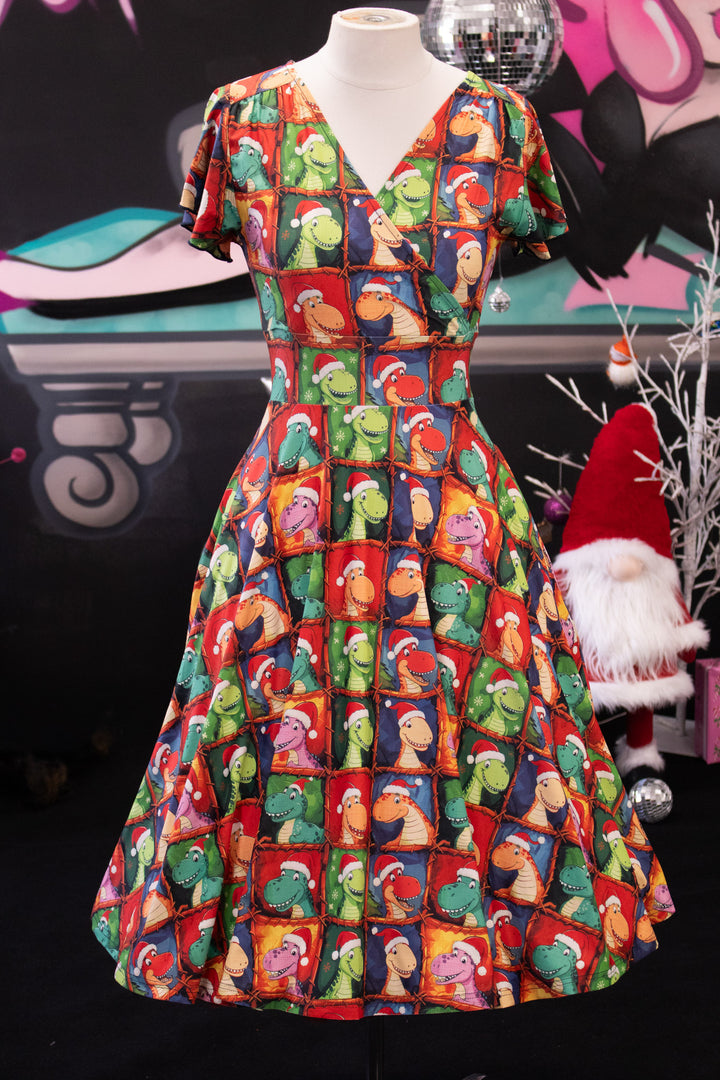 INSTOCK - Mimi Swing Dress - Dino's First Christmas