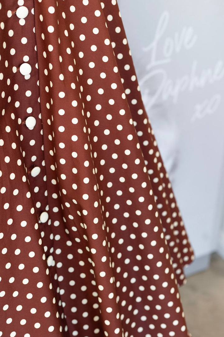 Mollie Brown Polka Shirt Dress