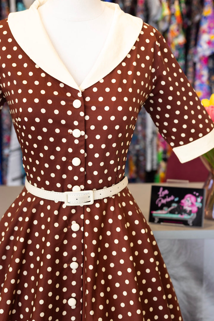 Mollie Brown Polka Shirt Dress