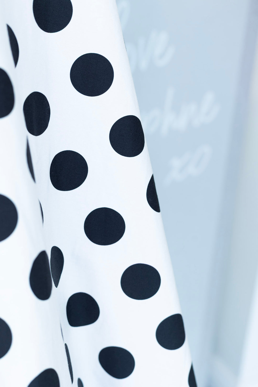 PREORDER - Mollie White and Black Polka Shirt Dress - Expected dispatch 1st of September