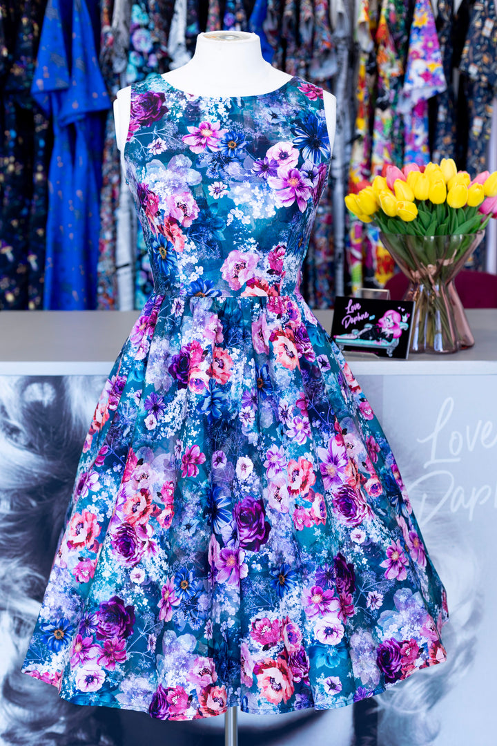 Moody Floral Vintage Dress