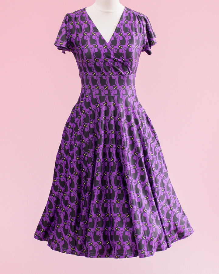 Mimi Swing Dress - Mystic Meow